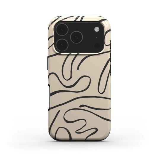 Abstract Lines iPhone Case - Sleek & Protective