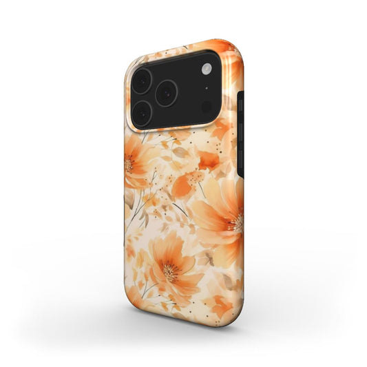 Peachy Petals iPhone Case - Vibrant & Trendy