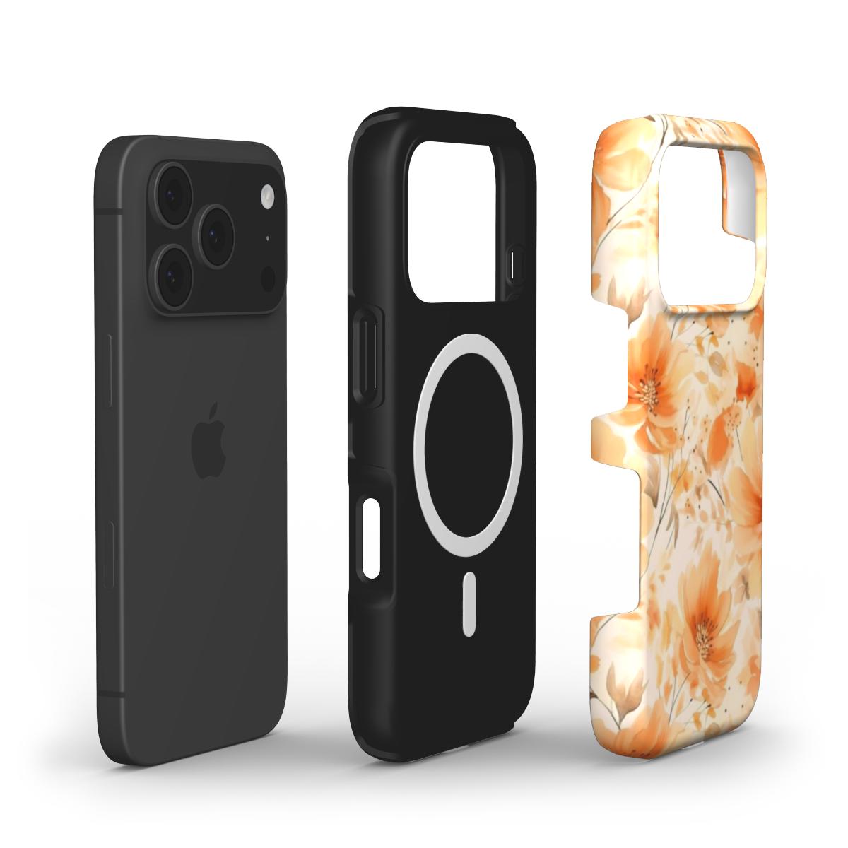 Peachy Petals iPhone Case - Vibrant & Trendy