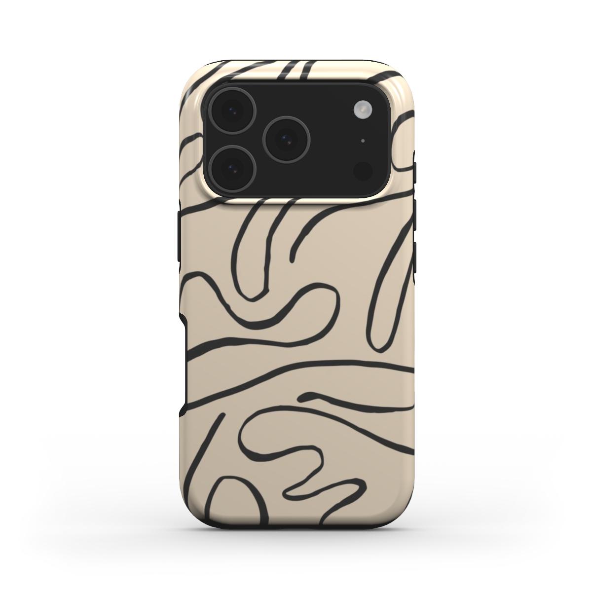 Abstract Lines iPhone Case - Sleek & Protective
